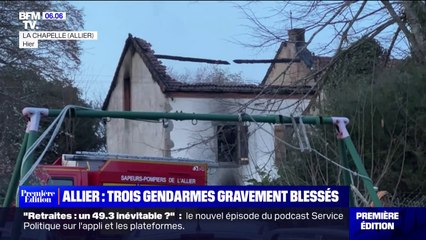 Allier: que sait-on de l'explosion qui a blessé grièvement trois gendarmes lors d'une interpellation ?