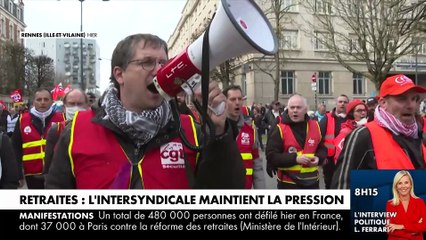 Download Video: Retraites : Jeudi 16 mars, le jour le plus long avec le vote au Sénat et peut-être... à l'Assemblée Nationale