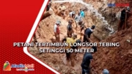 Petani Tertimbun Tebing Setinggi 50 Meter yang Longsor di Lebak, Tim SAR Lakukan Pencarian