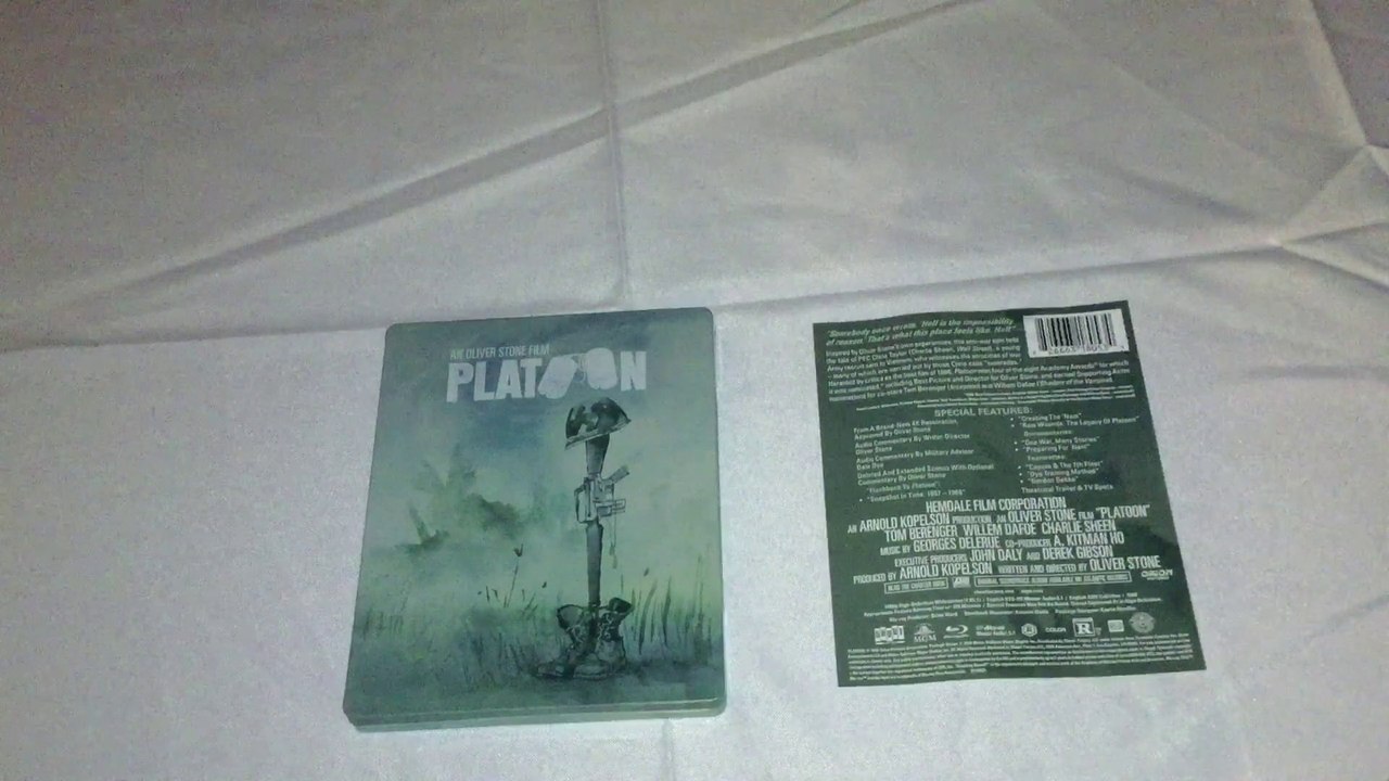 Platoon Blu-Ray Steelbook Unboxing