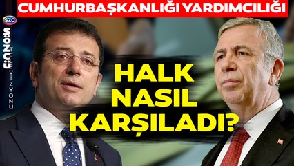 İmamoğlu ve Yavaş'ın 'Cumhurbaşkanı Yardımcılığı' Halkta Nasıl Karşılandı?