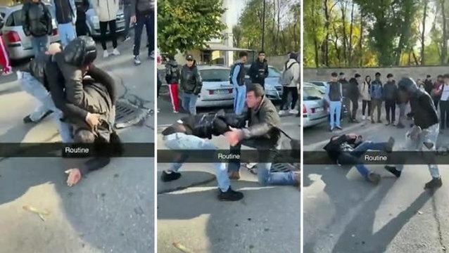 ABD'de bir lise öğrencisiyle öğretmen yumruk yumruğa kavga etti! O anlar Rutin notuyla paylaşıldı