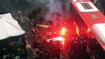 Violents incidents entre des supporters et la police avant Naples-Francfort