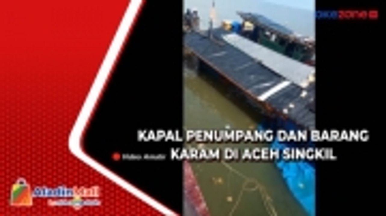 Diduga Kelebihan Muatan, Kapal Sarat Penumpang dan Barang yang Karam di Aceh Singkil