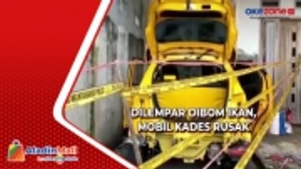 Dilempar Dibom Ikan oleh OTK, Mobil Kades di Probolinggo Rusak Parah