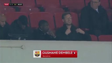 Ousmane Dembelé, invitado inesperado para el partido del Sunderland / SKY SPORTS