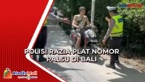 Polisi Razia Plat Nomor Palsu di Pulau Nusa Penida, Bali