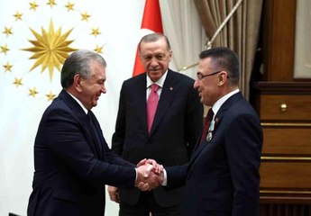 Cumhurbaşkanı Yardımcısı Oktay'a Özbekistan'dan Dostluk Nişanı