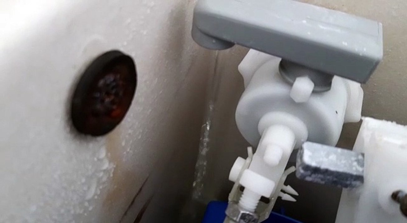 Cistern slowly refills as water supplies in large parts of Worthing are hit by a burst water main