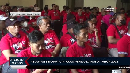 Relawan Sepakat Ciptakan Pemilu Damai di Tahun 2024