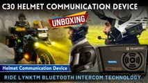 BluArmor c30 Helmet communication device Unboxing #bluarmor #gadgets #riders #gizbot