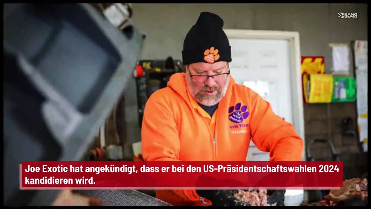 Joe Exotic kandidiert 2024 für das Amt des Präsidenten der Vereinigten Staaten