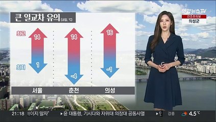 [날씨] 내륙 일교차 10도 이상…대기 매우 건조