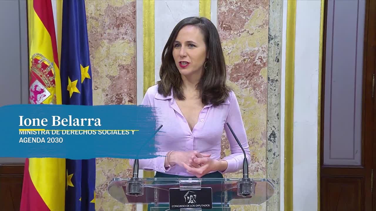 La ministra de Derechos Sociales y Agenda 2030 afirma que es un día "muy importante" porque se aprueba la ley de derechos de los animales