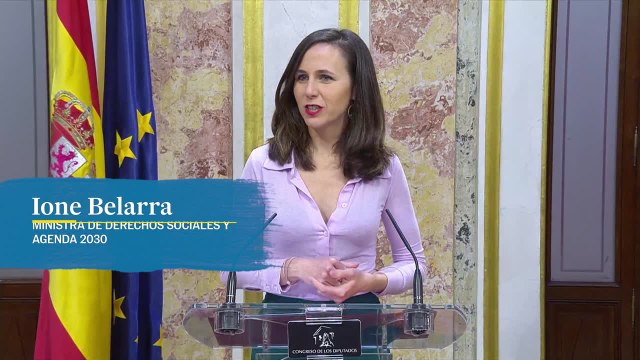 La ministra de Derechos Sociales y Agenda 2030 afirma que es un día muy importante porque se aprueba la ley de derechos de los animales