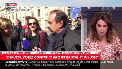 Retraites - Les syndicats engagés dans la bataille contre la réforme ont réitéré leur appel aux députés à "voter contre" le texte "injuste" et "brutal" - Regardez