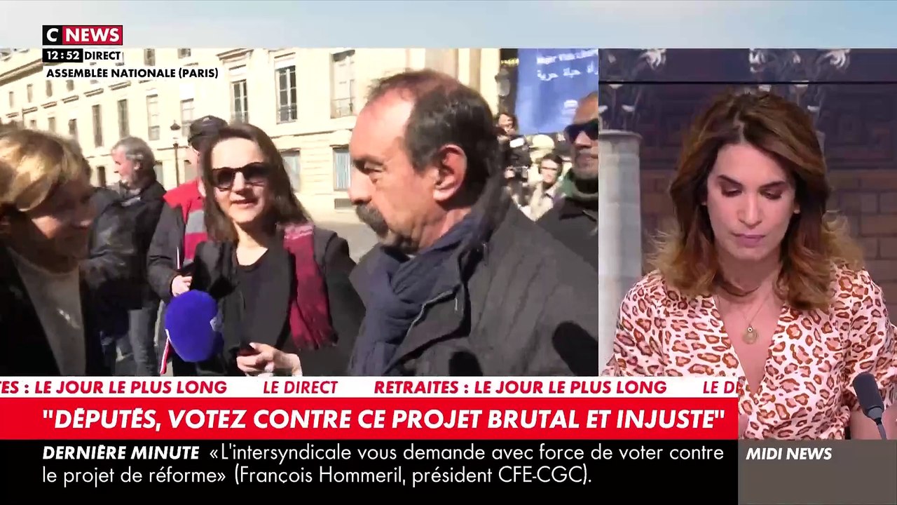 Retraites - Les syndicats engagés dans la bataille contre la réforme ont réitéré leur appel aux députés à "voter contre" le texte "injuste" et "brutal" - Regardez