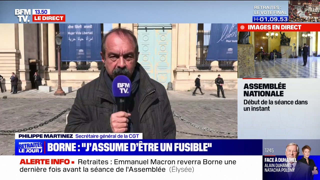 Philippe Martinez : "Le président fait un bras d'honneur aux syndicats" en refusant de les recevoir