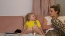 'Oh sh*t!' - 4 y/o girl has a GOLD reaction after being pranked by mom