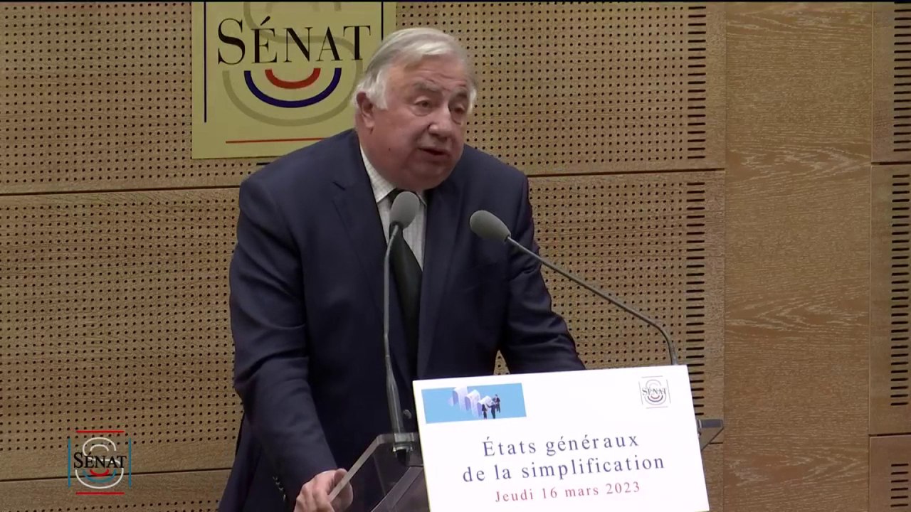Le président du Sénat, Gérard Larcher aux Etats généraux de la simplification
