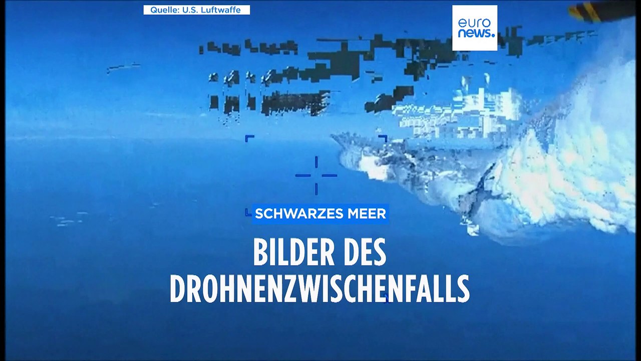 Bilder vom Drohnenzwischenfall über dem Schwarzen Meer