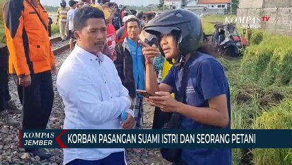 Kereta Api Tabrak Pikap di Perlintasan Tanpa Palang Pintu, 3 Tewas