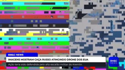 IMAGENS MOSTRAM CAÇA RUSSO ATINGINDO DRONE DOS EUA
