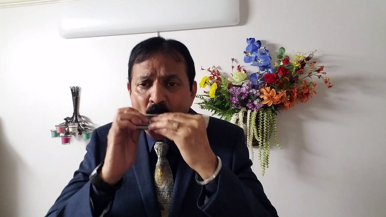 Tera Mujhse hai pehle ka-Film Aa Gale Lag Jaa 1973 on Harmonica Live Performance by Mukund Kamdar-1