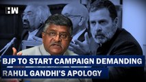 Headlines: BJP To Start campaign Demanding Rahul Gandhi's Apology | Ravi Shankar Prasad | Cambridge