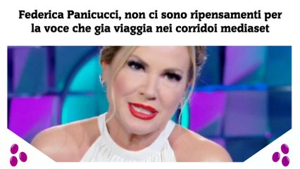 Federica Panicucci, non ci sono ripensamenti per la voce che gia viaggia nei corridoi mediaset