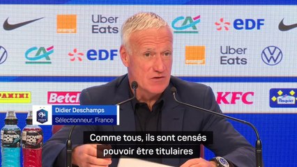 Deschamps : "Giroud est là parce qu'il se maintient au meilleur niveau"