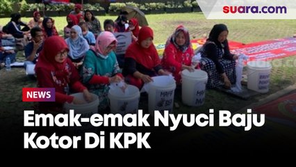 Emak-emak Nyuci Baju Kotor Di KPK, Desak Usut Pejabat Negara Timbun Harta Janggal