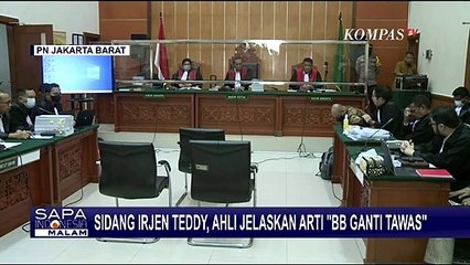 Ahli Jelaskan Arti Perintah Teddy Minahasa soal Barang Bukti Diganti Tawas