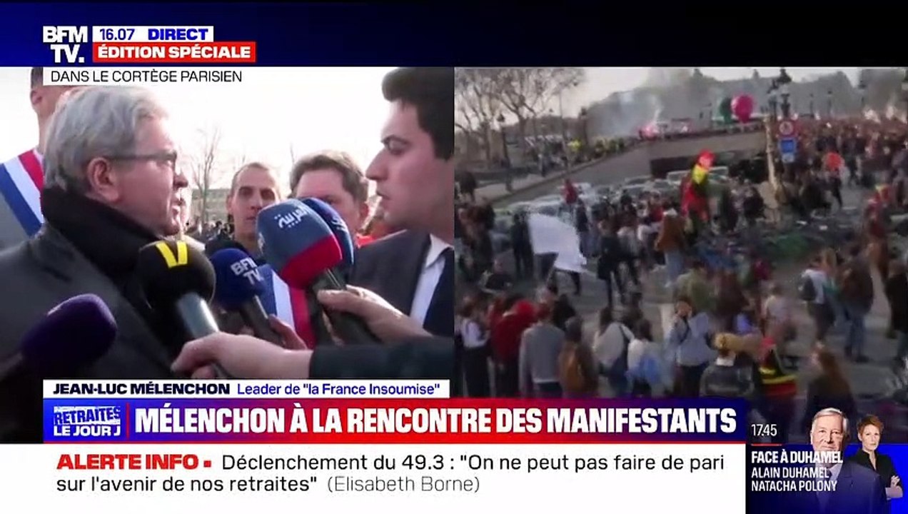 "Allez, au revoir !" : Echange très tendu entre Jean-Luc Mélenchon et un journaliste de BFMTV