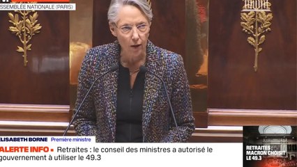Scène surréaliste à l'Assemblée : Elisabeth Borne annonce le recours au 49.3, chaos dans l'hémicycle