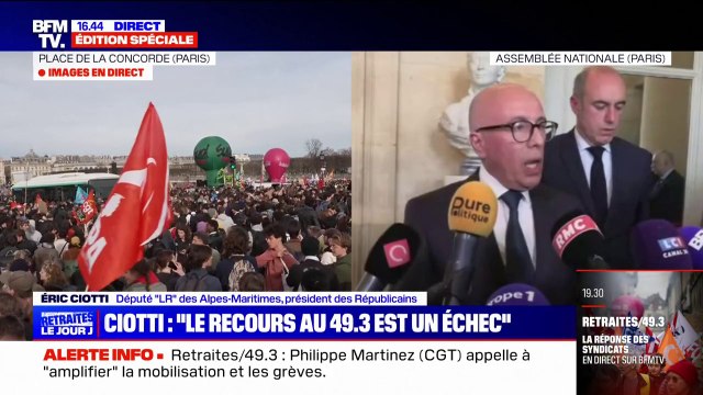 Éric Ciotti: J'ai été choqué par la transformation de l'hémicycle de l'Assemblée nationale en une ZAD