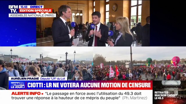 Aurélien Pradié: Je ne souhaite pas, personnellement, associer mes voix à celles de La France insoumise ou du Rassemblement national