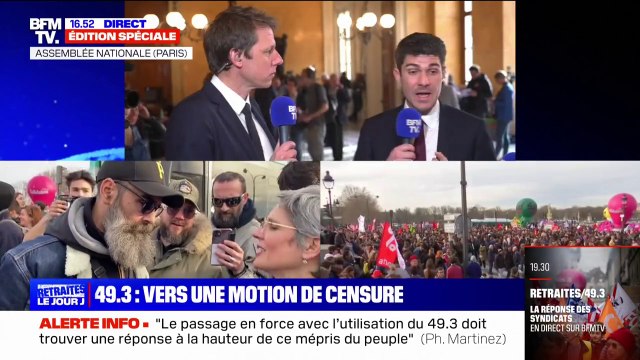 Aurélien Pradié va se poser la question de voter la motion de censure déposée par le groupe LIOT