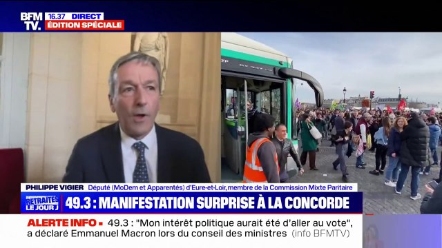 Philippe Vigier (MoDem) sur le chahut à l'Assemblée nationale: C'est un affaiblissement considérable de notre démocratie