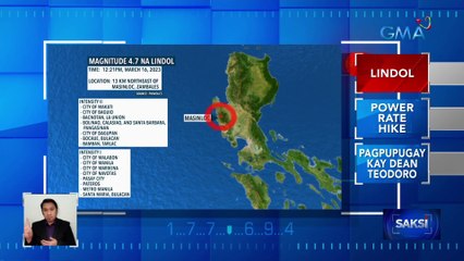 Ilang lugar sa Luzon, ramdam ang lindol sa Zambales | Saksi