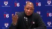 Doc Rivers after the Philadelphia 76ers victory against the Cleveland Cavaliers