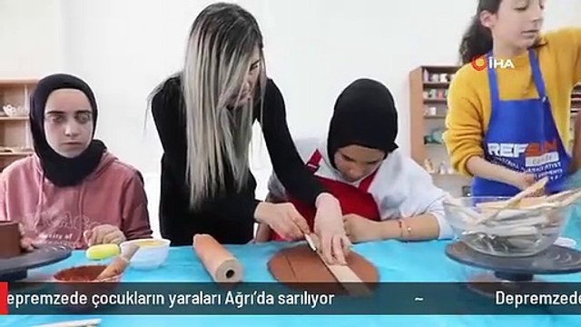 Depremzede çocukların yaraları Ağrı'da sarılıyor