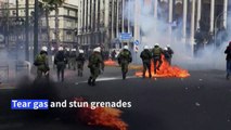 Clashes in Greece as thousands protest train tragedy