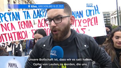 Griechenland: Sie wollen Gerechtigkeit für die Opfer des Zugunglücks