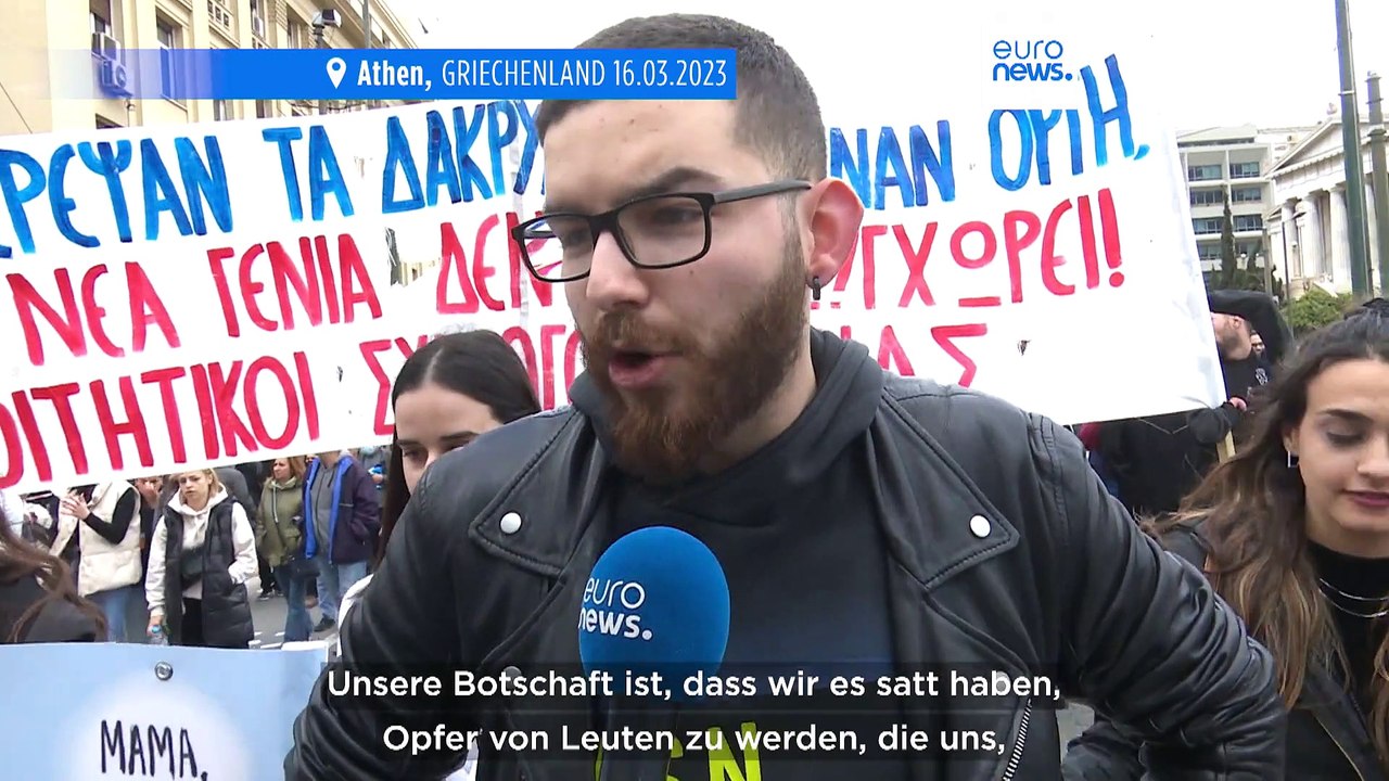 Griechenland: Sie wollen Gerechtigkeit für die Opfer des Zugunglücks