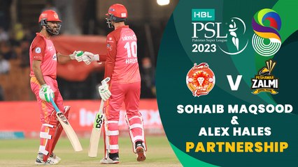 Brilliant Partnership By Sohaib Maqsood & Alex Hales | Match 32 | HBL PSL 8 | MI2T