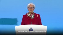 Lagarde anuncia que el BCE mantiene firme su decisión de subir los tipos de interés