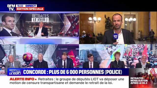 Manuel Bompard appelle à poursuivre la mobilisation contre la réforme des retraites