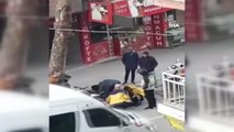 Bursa'da motosiklet sürücüsü kaza yaptı, yardımına ilk önce vatandaşlar koştu