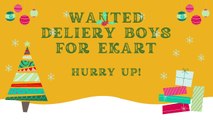 WANTED DELIVERY BOYS FOR EKART II Flipkart Delivery jobs in Odisha